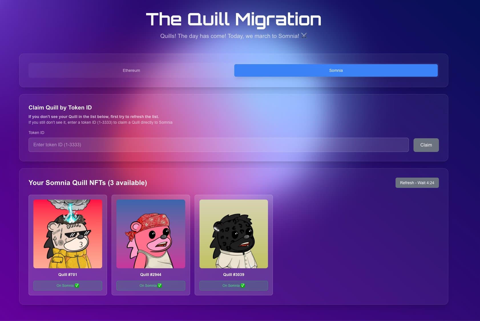 Quills: NFT Bridge to Somnia - Image 1